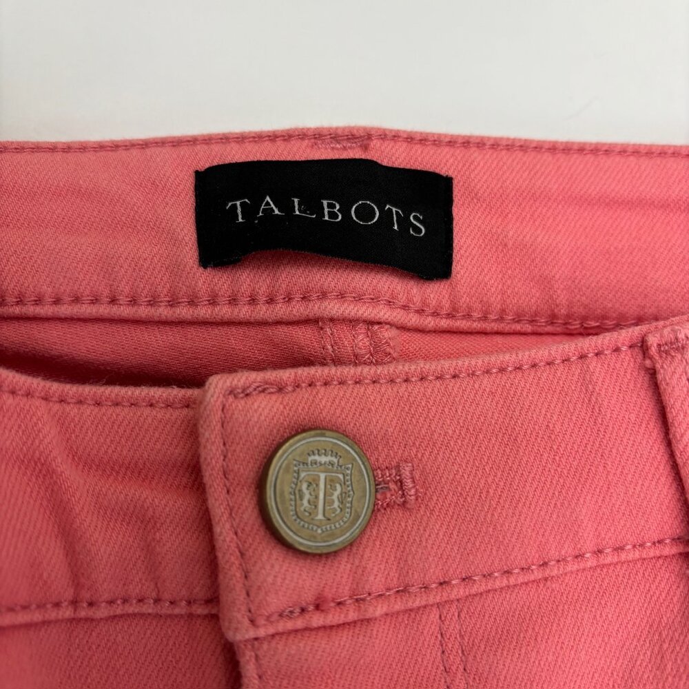 Talbots Crop Jegging Women's size 6 Pink Denim Jeans - Picture 2 of 4